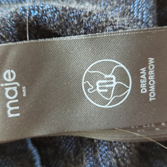 MAJE Paris dress, blue and black.  Size 34 - Picture 8 of 11